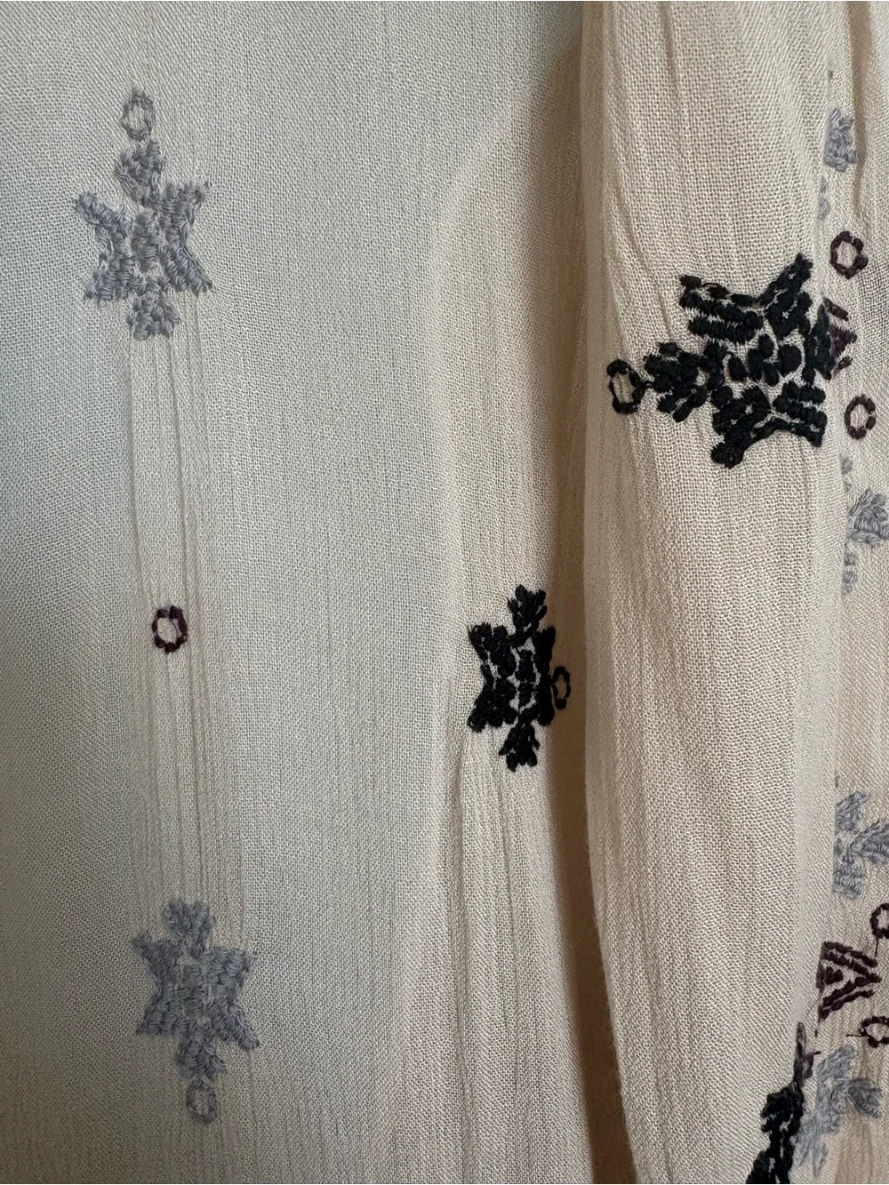 Free People Star Gazer Embroidered Peasant Dress
